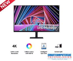 Samsung 32" 4k UHD Flat Monitor with Intelligent Eye Care, Max 60Hz Re Buy ... HDR10, 16:9 Aspect Ratio, 99% sRGB, HDMI, Displayport, Black | LS32A700NWMXUE