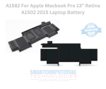 A1582 For Apple Macbook Pro 13” Retina A1502 2015 Laptop Battery